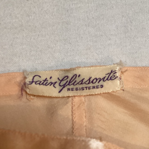 Satin Pink Lace Trim Women’s Sleep Shorts Vintage - Picture 3 of 7